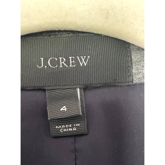 J Crew Colorblock wool blend blazer Jacket Gray Navy OneButton Size 4 Small h1 - Picture 5 of 12